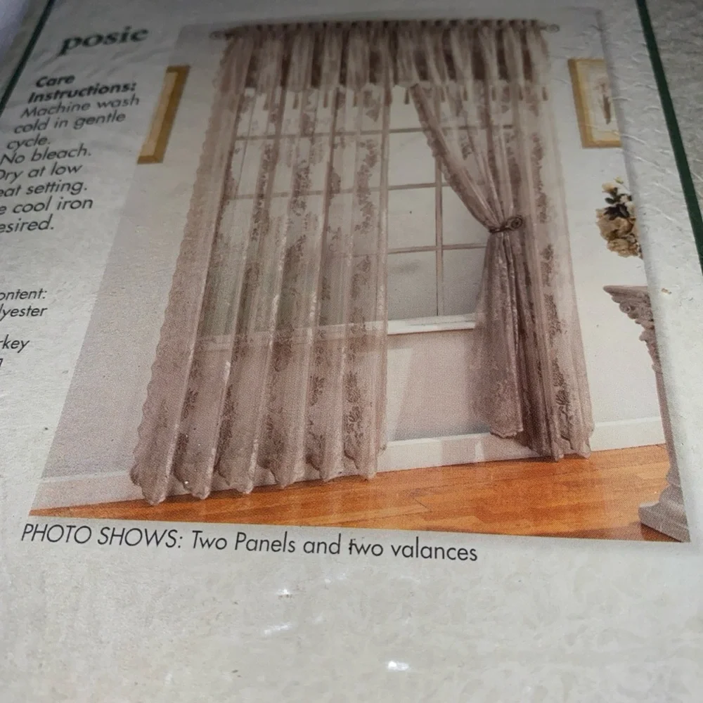 Classic Lace Posie‎ Design Curtains 56